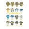 York Knights RLC Retro Shirts Wall Art Print